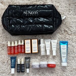 Sunday Riley Skincare Collection with Black Bag